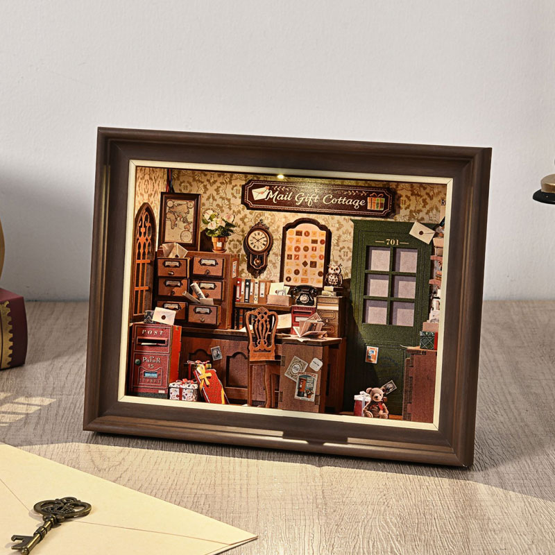 طقم رف كتب خشبي ثلاثي الأبعاد  - مراجعة Engraved Wood Frame وسعره