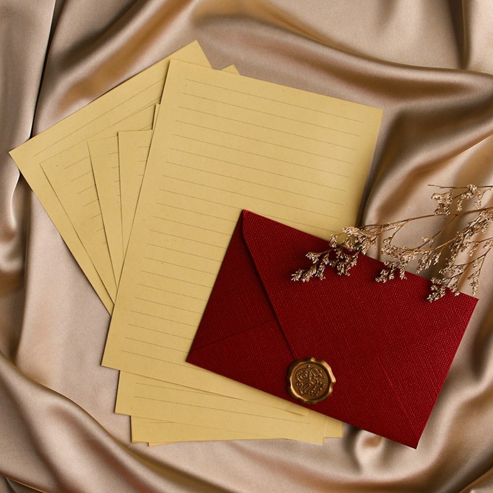 10 قطعة نسيج الكتان مغلف الرجع - مراجعة Wax Seal Letter Kit وسعره