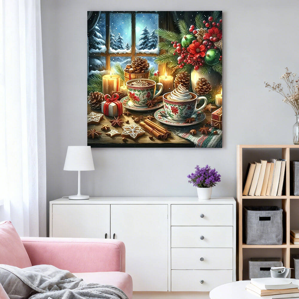 HUACAN الماس اللوحة فنجان القه - مراجعة Photo Mosaic Print وسعره